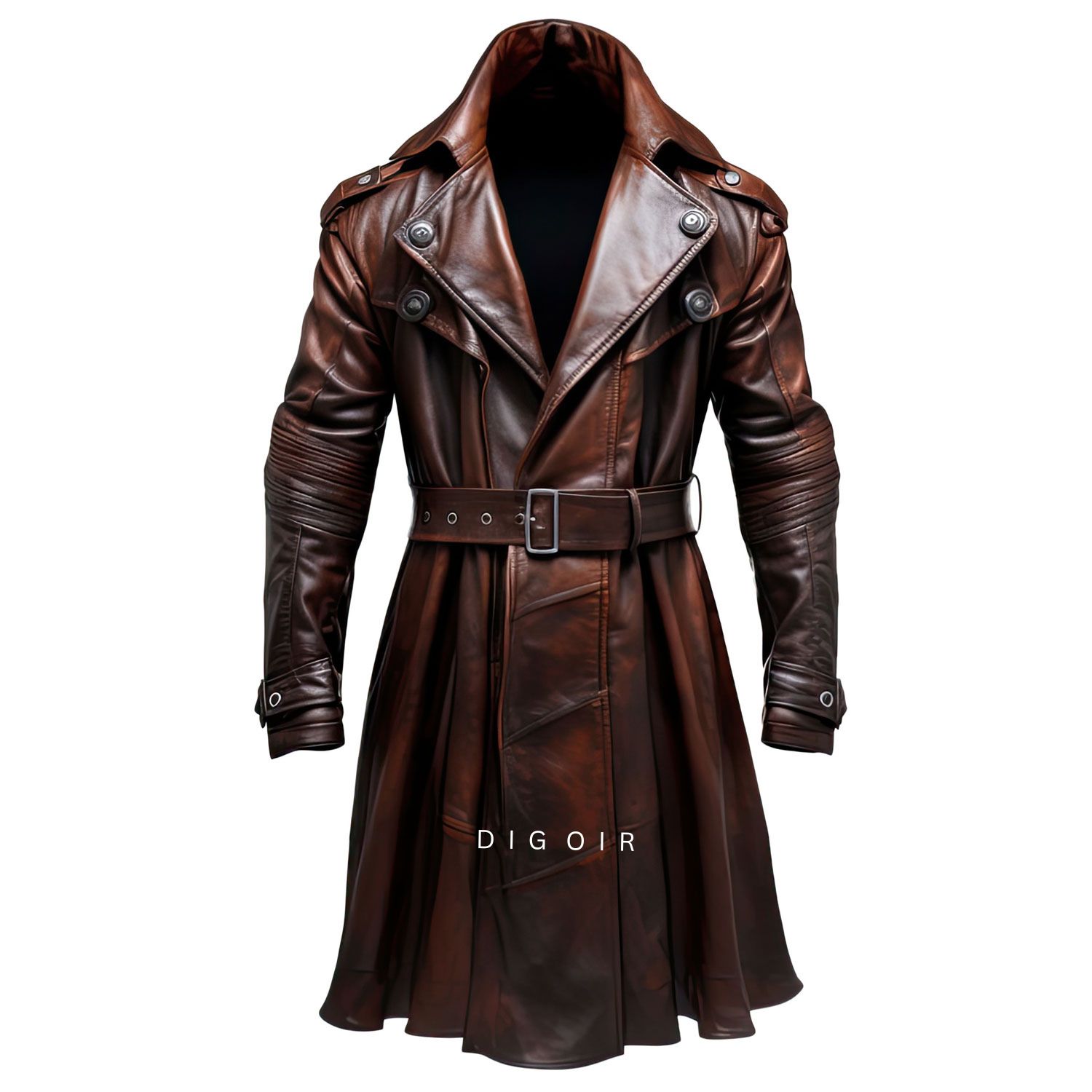 leren trenchcoat
